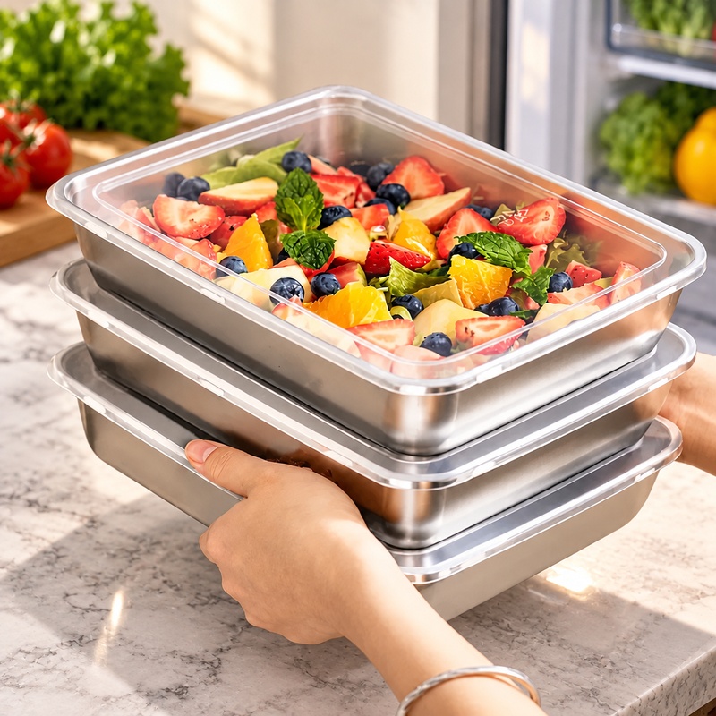 Food Storage Meals - Trzyczęściowy zestaw do przechowywania żywności ze