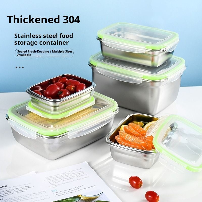 Food Storage Oven Safe - Zestaw pojemników na lunch ze stali