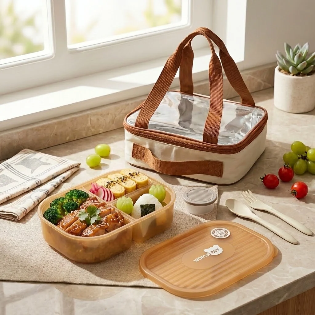 Plastikowe pudełko bento z prz – Food Storage With Dividers recenzja i cena