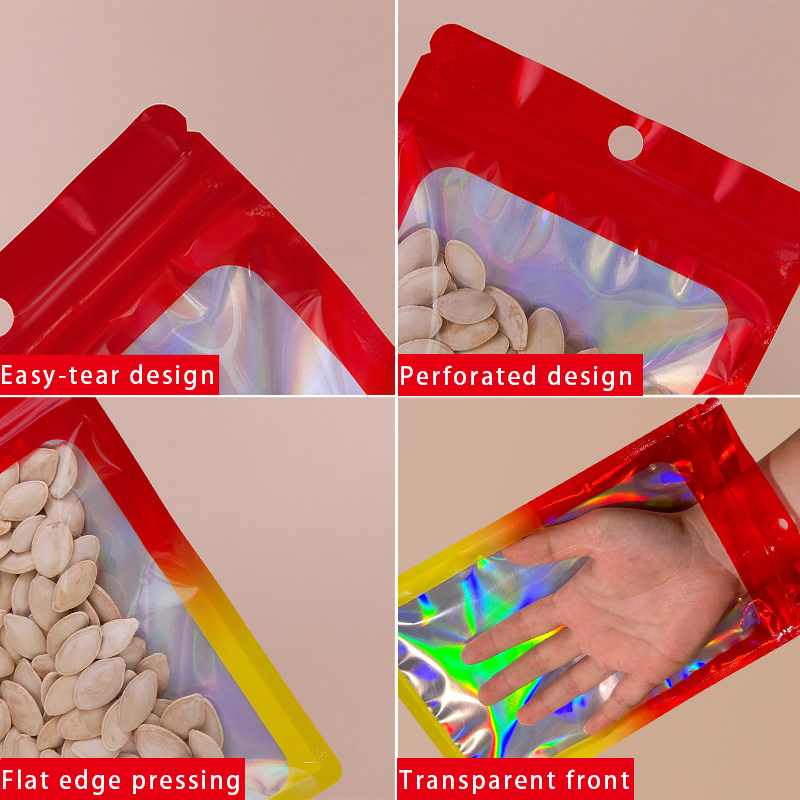 Holograficzna kolorowa kwadrat – Food Storage Bag recenzja i cena