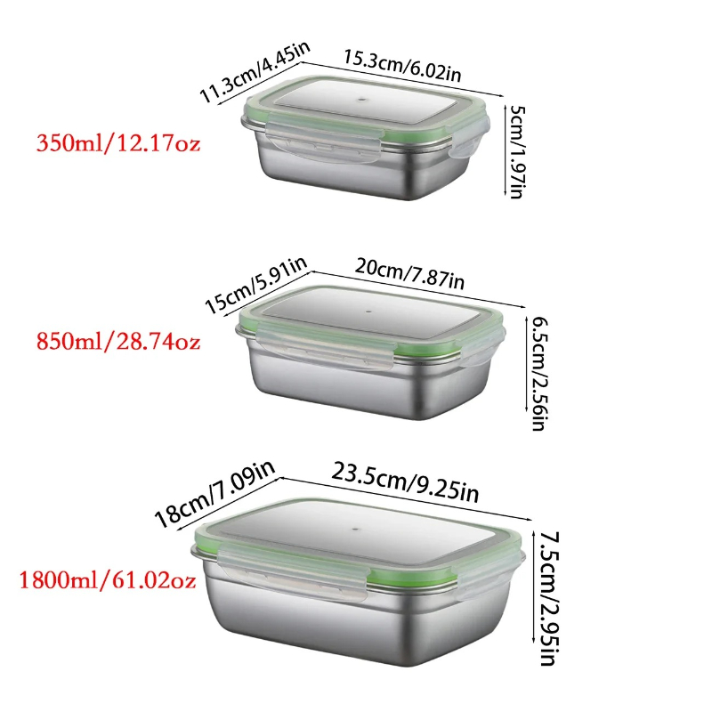 Zestaw pojemników na lunch ze  – Food Storage Oven Safe recenzja i cena