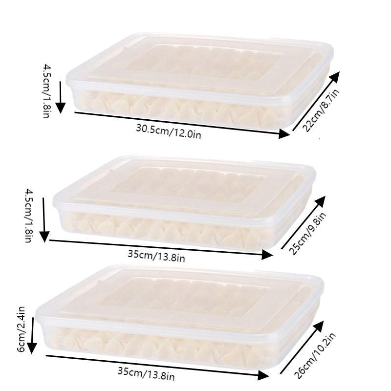 Pojemniki na pierogi, owoce, w – Food Storage With Dividers recenzja i cena